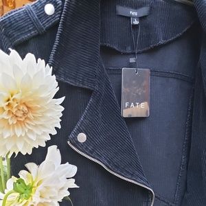 New with tags! Corduroy biker jacket.